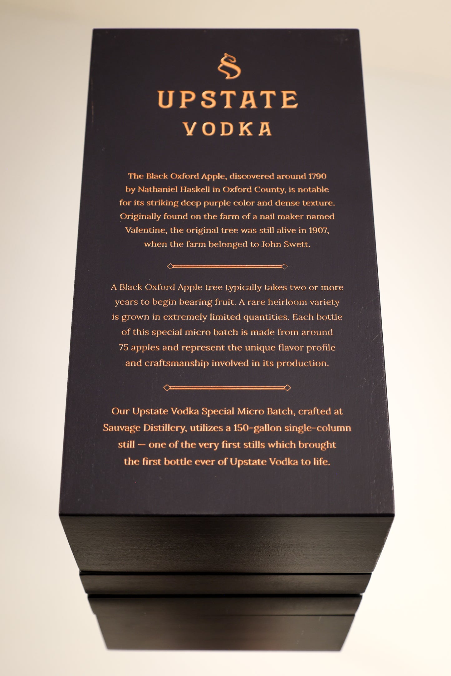 Upstate Vodka Black Oxford Collector's Edition